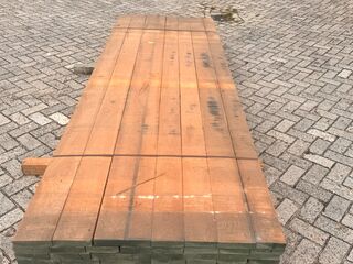 Ca. 927x Amerikaans Kersen Planken Fijnbezaagd, 33mm dik, diverse bree